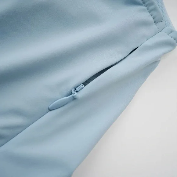 Miss Rosier Catherine Asymmetrical Pleated Maxi Dress | Baby Blue | Small - Picture 7 of 14